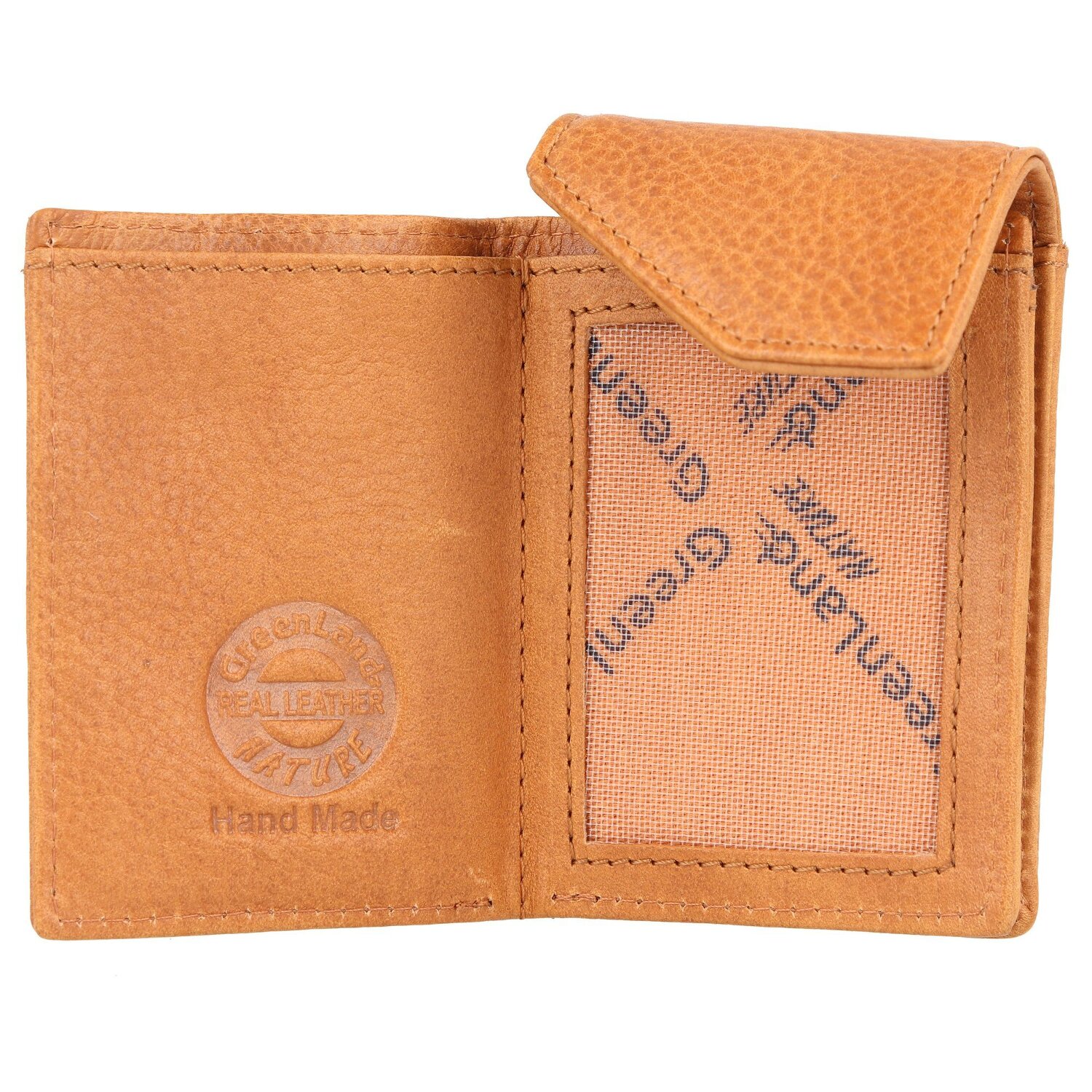 Greenland Nature | cognac Leder bei Geldbörse RFID 7 Nature cm