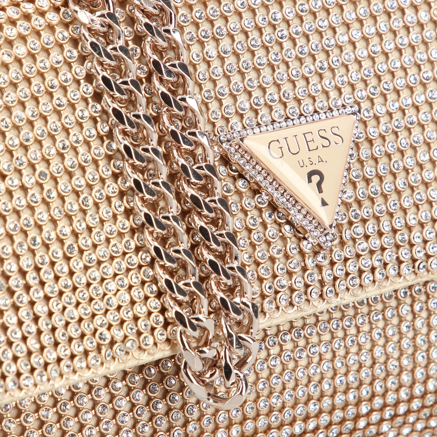 Guess gold bag best sale