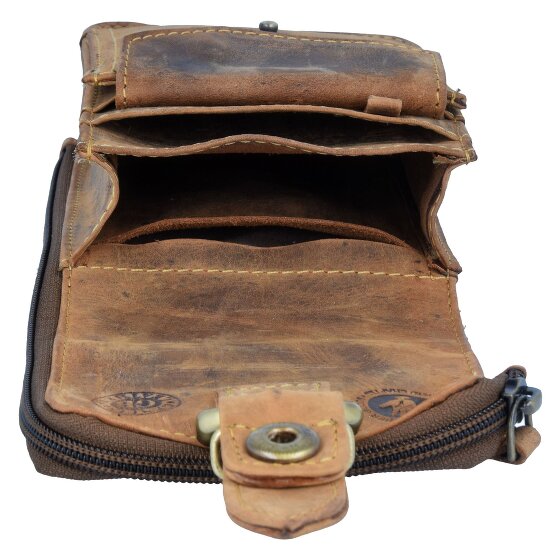 Greenburry Vintage Gürteltasche Leder 10 cm