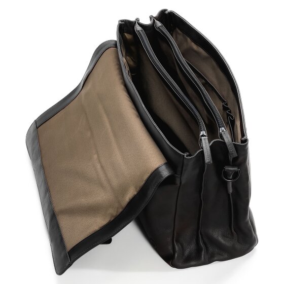 Farmhood Memphis Aktentasche XXL 3 Fächer Leder 39 cm