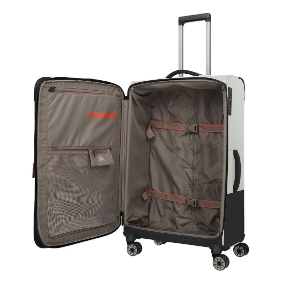 Travelite Crosslite 4 Rollen Trolley L 77 cm mit Dehnfalte