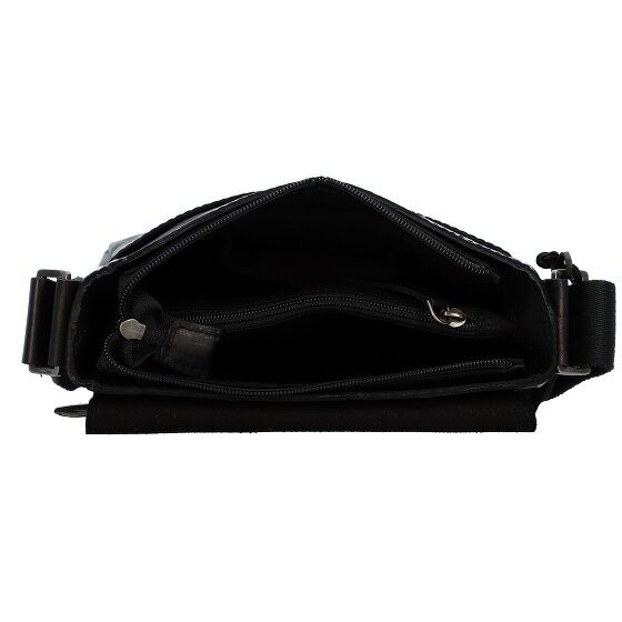 Greenburry Pure Black Umhängetasche Leder 20 cm