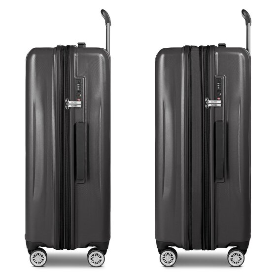 Bric's Cervia 2.0 4 Rollen Trolley L 77 cm mit Dehnfalte