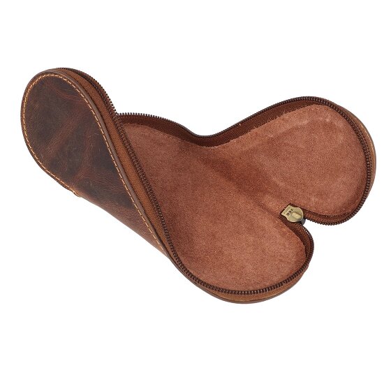 Greenburry Vintage Brillenetui Leder 17 cm