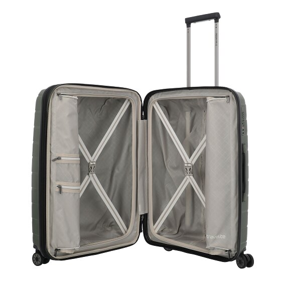 Travelite Air Base 4 Rollen Trolley M 67 cm mit Dehnfalte