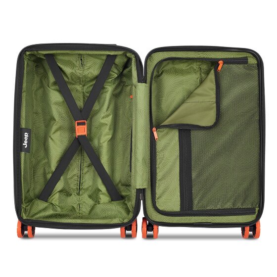 Jeep JH002B 4 Rollen Kabinentrolley XL 55 cm mit Dehnfalte Jeep JH002B 4 Rollen Kabinentrolley XL 55 cm mit Dehnfalte