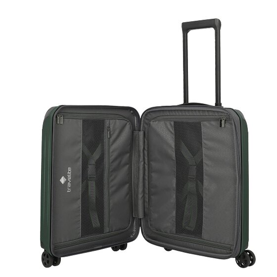 Travelite Dynamiic 4 Rollen Kabinentrolley 55 cm mit Dehnfalte
