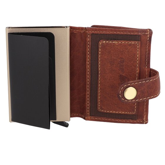 Greenburry Vintage Geldbörse RFID Schutz Leder 10 cm