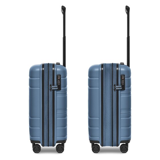 Redolz Essentials 11 4 Rollen Kabinentrolley 55 cm mit Dehnfalte