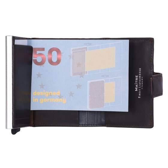 Maître Birkheim C-Three Kreditkartenetui RFID Schutz Leder 6.5 cm