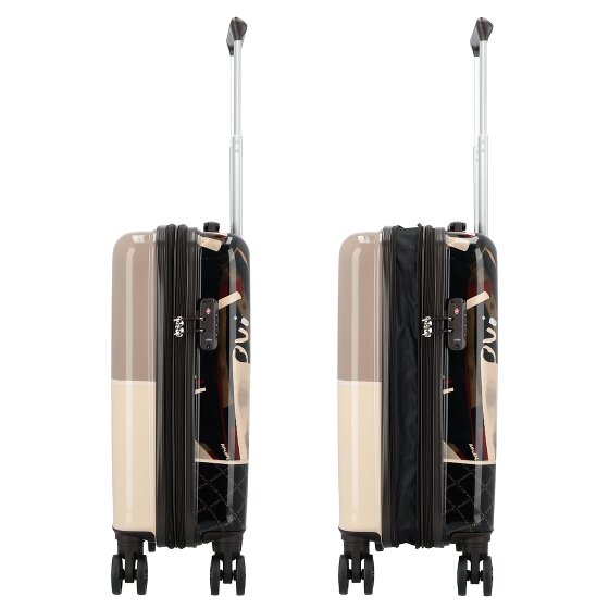 Anekke Viaje 4 Rollen Kabinentrolley 55 cm mit Dehnfalte