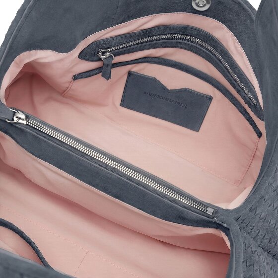 LES VISIONNAIRES Paz Weave Schultertasche Leder 44 cm