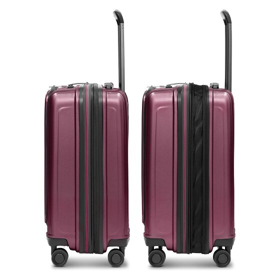 Redolz Essentials 14 Kofferset 2 tlg. Kabinentrolley mit Dehnfalte + Beautycase