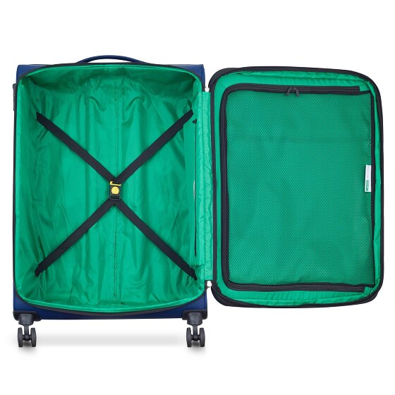 Delsey Paris x United Colors of Benetton Color Block 4-Rollen Trolley 77cm mit Dehnfalte