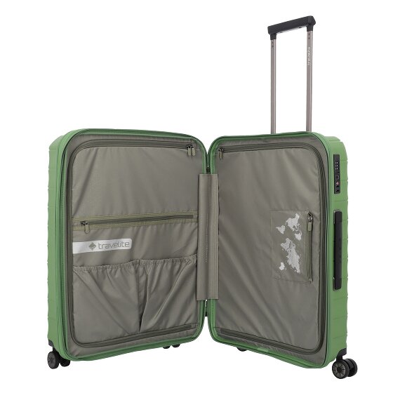 Travelite mooby 4 Rollen Trolley M 66 cm mit Dehnfalte
