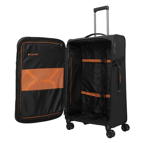 Travelite Briize 4 Rollen Trolley L 78 cm mit Dehnfalte