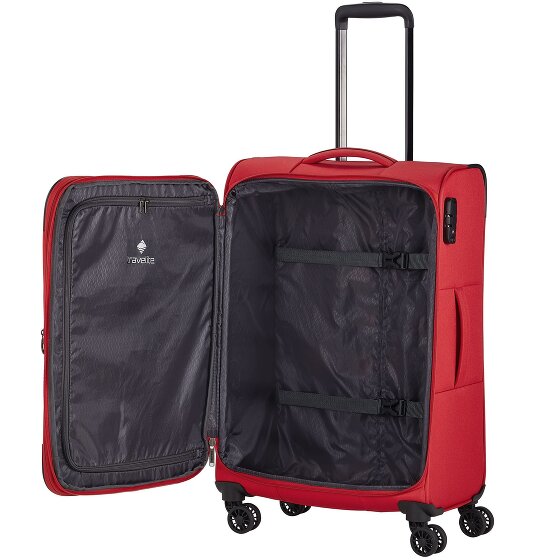 Travelite Chios 4 Rollen Kofferset 4-teilig mit Dehnfalte