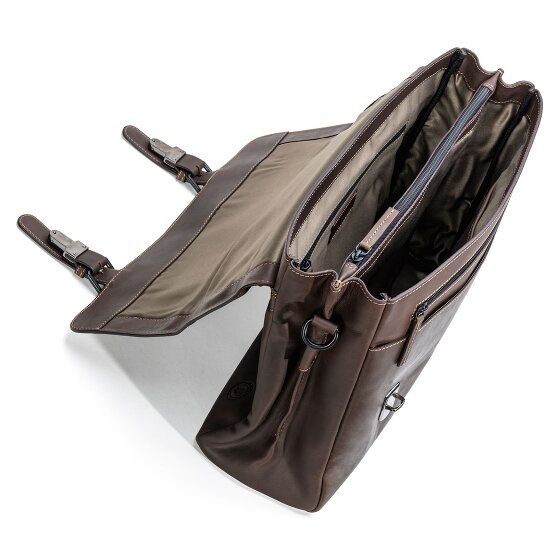 Farmhood Nashville Aktentasche XL 2 Fächer Leder 39 cm