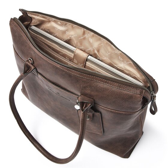 Castelijn & Beerens Carisma Schultertasche RFID Leder 40 cm Laptopfach