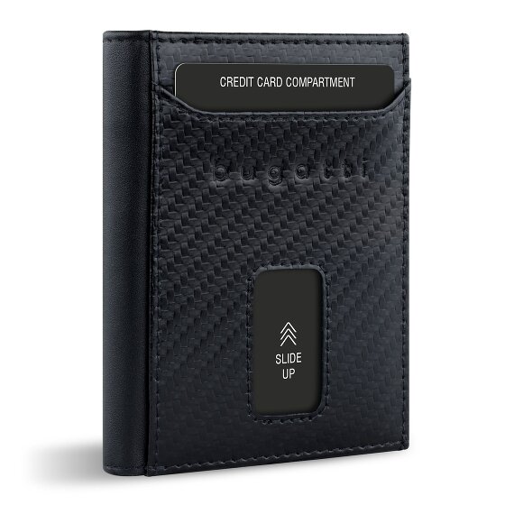 bugatti Secure Slim Geldbörse RFID Schutz Leder 8 cm