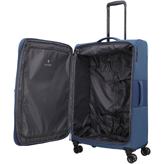 Travelite Corsiica 4 Rollen Trolley L 77 cm mit Dehnfalte
