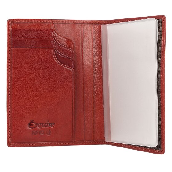 Esquire Toscana Ausweisetui RFID Schutz Leder 9 cm