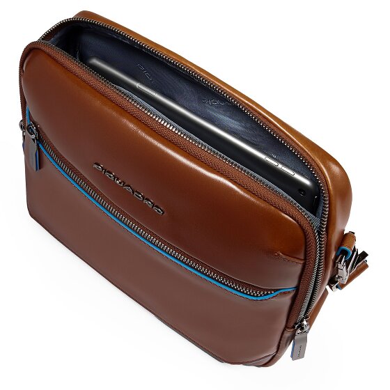 Piquadro Blue Square Umhängetasche RFID Schutz Leder 25 cm