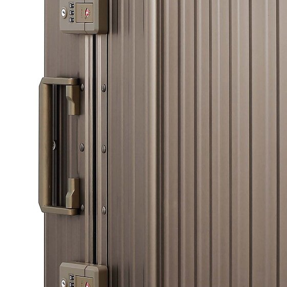 Aleon Traveler Domestic 4-Rollen Kabinentrolley Aluminium 55 cm