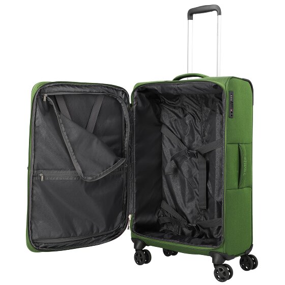 Travelite Cubis 4 Rollen Kofferset 5-teilig mit Dehnfalte