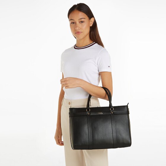 Tommy Hilfiger TH Heritage Schultertasche Leder 38 cm