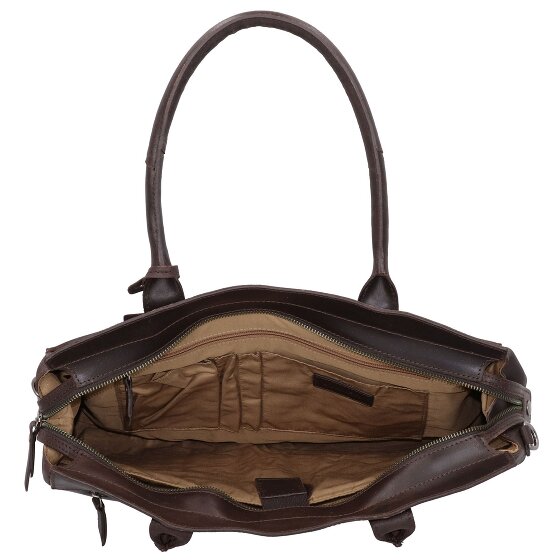 Burkely Vintage Doris Schultertasche Leder 39 cm Laptopfach