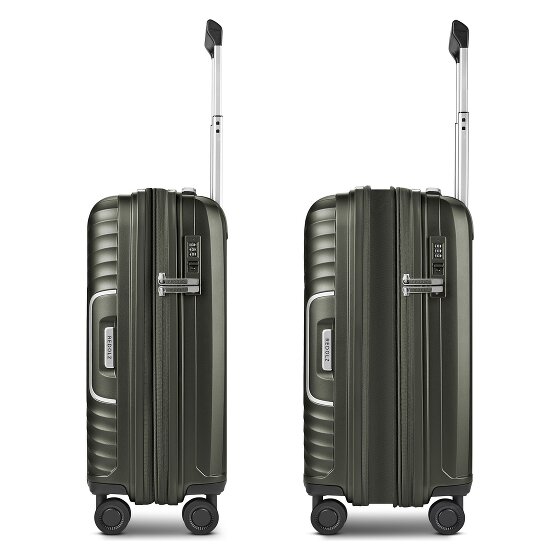 Redolz Essentials 01 4 Rollen Kabinentrolley 53 cm mit Dehnfalte