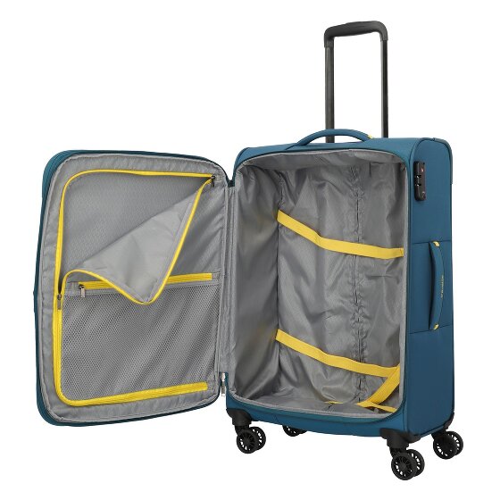 Travelite Umbria 4 Rollen Trolley M 67 cm mit Dehnfalte