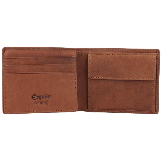 Esquire Dallas Croco Geldbörse RFID Schutz Leder 11 cm