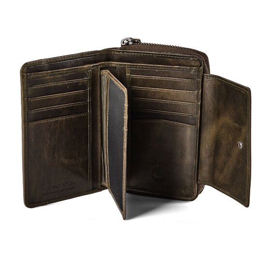 Greenburry Newport Geldbörse RFID Schutz Leder 14 cm