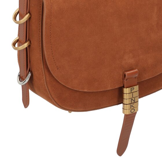 PINKO Saddle Umhängetasche Leder 25 cm