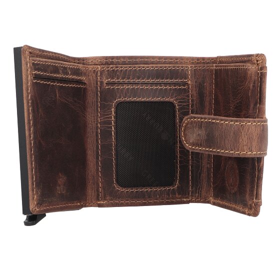 Greenburry Vintage Geldbörse RFID Schutz Leder 8 cm