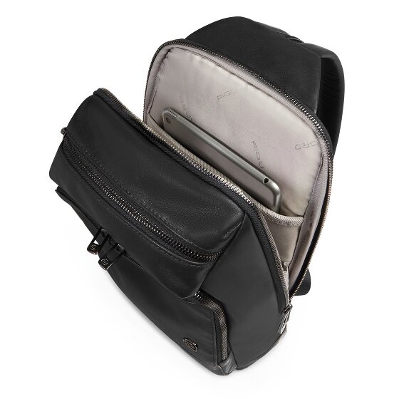 Piquadro Monospalla Umhängetasche Leder 31 cm