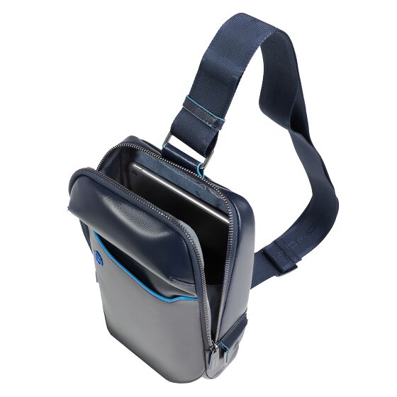 Piquadro Blue Square Sling Bag Leder 25 cm