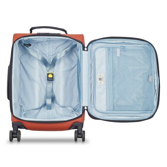 Delsey Paris Turenne Soft 4 Rollen Kabinentrolley 55 cm mit Dehnfalte