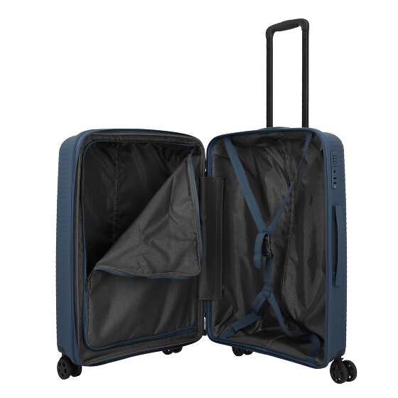 Travelite Air Stripe 4 Rollen Kofferset 3-teilig mit Dehnfalte