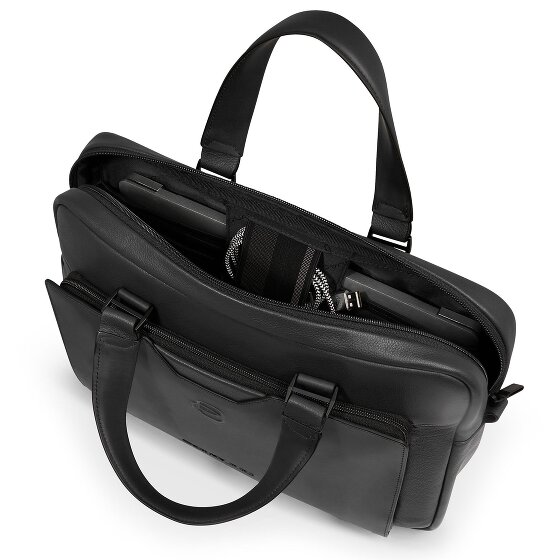 Piquadro Ael Aktentasche Leder 37 cm Laptopfach