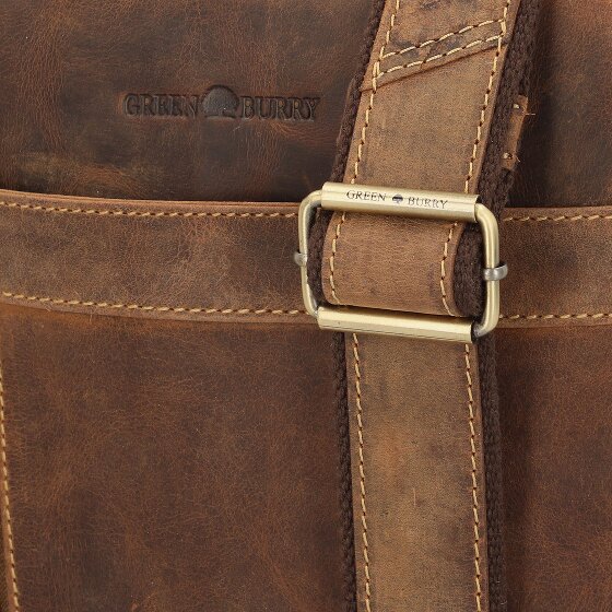 Greenburry Vintage Umhängetasche Leder 41 cm