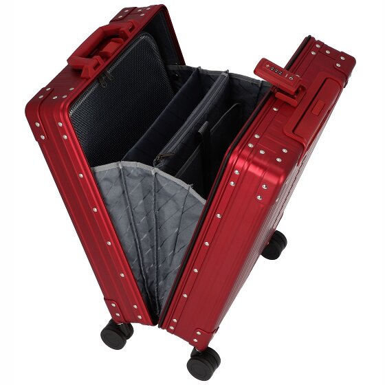 Aleon Business 4-Rollen Kabinentrolley Aluminium 55 cm