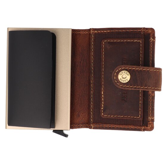 Greenburry Vintage Geldbörse RFID Schutz Leder 7.5 cm