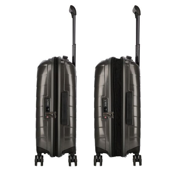 Samsonite Attrix 4 Rollen Kabinentrolley 55 cm mit Dehnfalte