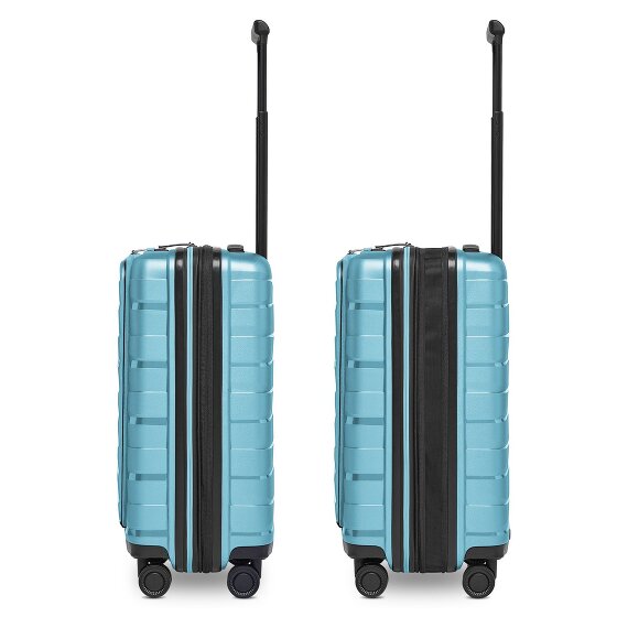 Bergpfeil Travel 4 Rollen Kabinentrolley 55 cm Laptopfach mit Dehnfalte