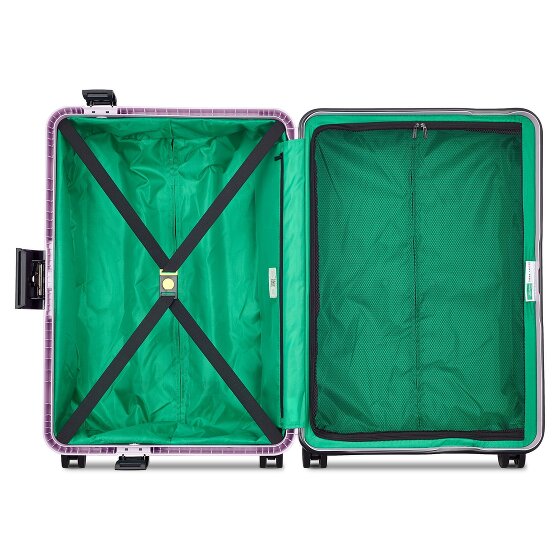 Delsey Paris x United Colors of Benetton Color Block Hardside 4-Rollen Trolley 67 cm