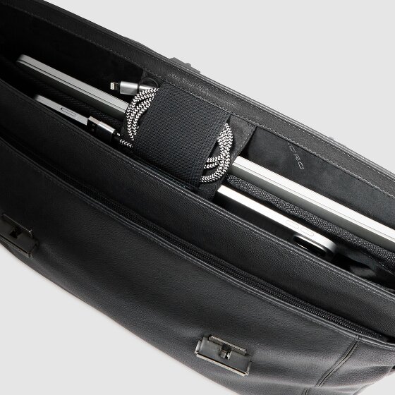 Piquadro Cronus Aktentasche Leder 31 cm Laptopfach