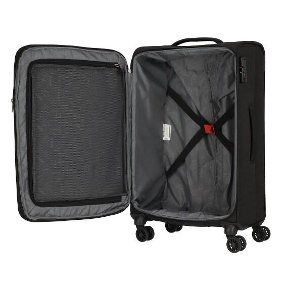 American Tourister Street Roll 4 Rollen Kofferset 3-teilig mit Dehnfalte